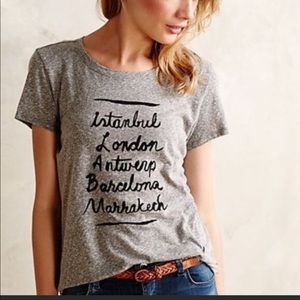 Anthropologie 'Afternoon Abroad' Graphic Tee